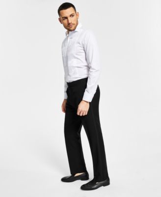 Alfani - Men's Classic-Fit Stretch Black Twill Suit Pants