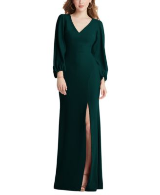 Dessy Collection - Puff-Sleeve Gown
