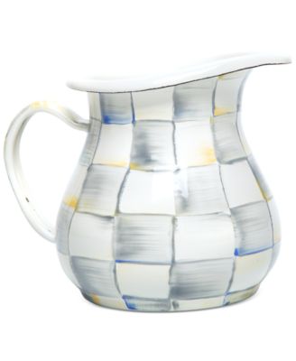 MacKenzie-Childs - Sterling Check Enameled Steel Creamer
