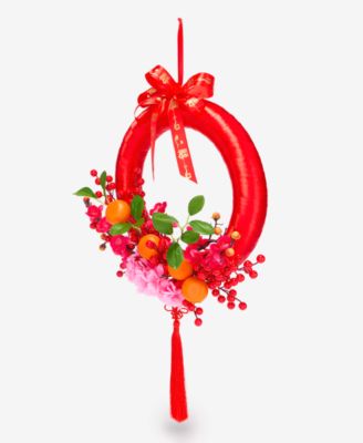 Macy's - Lunar New Year Floral and Berry Wreath