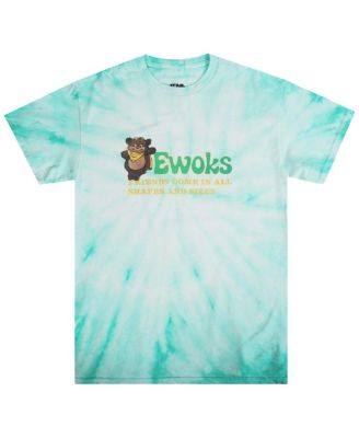 Heroes & Villains - Men's and Women's Green Star Wars Ewoks Tie DyeT-shirt