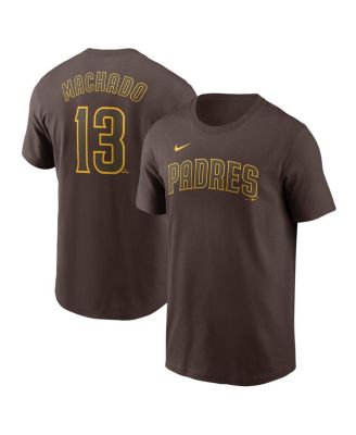 Nike - Men's Manny Machado Brown San Diego Padres Fuse Name Number T-Shirt