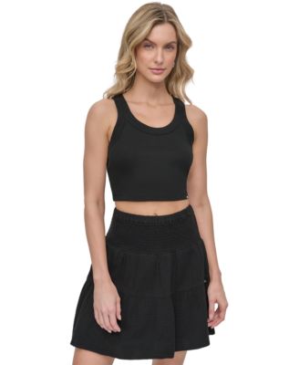DKNY Jeans - Women's Ribbed Cropped Tank Top