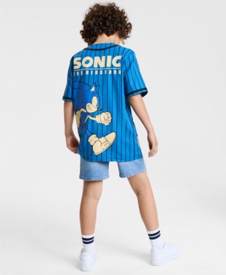 Sonic - Little & Big Boys Let's Roll Baseball Jersey Shirt