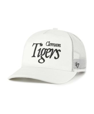 '47 Brand - Men's and Women's&nbsp;Cream Clemson Tigers Foundation Script Adjustable Trucker Hat