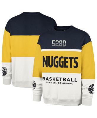 '47 Brand - Mens and Womens Yellow Denver Nuggets 2024/25 City Edition On Five Maximalist Pullover Sweatshirt