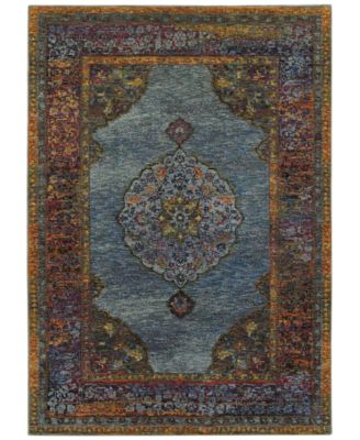Oriental Weavers - Andorra Ardebil Blue 7'10" x 10'10" Area Rug