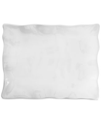 Q Squared - Ruffle Melamine 17" x 13.5" Large Rectangular Serving Platter