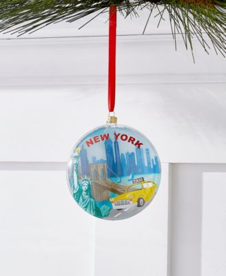 Holiday Lane - New York 2021 Disk Ornament