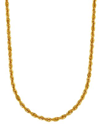 Macy's - Sparkle Rope Link 22" Chain Necklace in 14k Gold