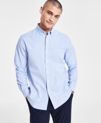 Club Room - Men's Solid Oxford Cotton Shirt