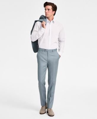 Calvin Klein - Men's Slim-Fit Wool Blend Suit Pants