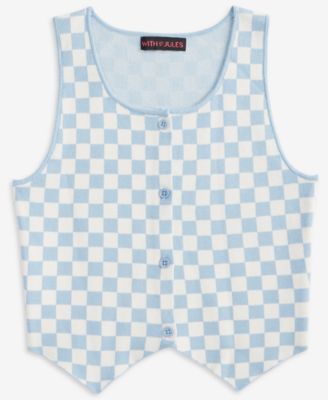With Jules - Big Girl Checkered Vest Top