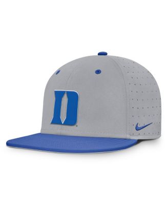 Nike - Men's Gray Duke Blue Devils On-Field Dugout True Performance Fitted Hat