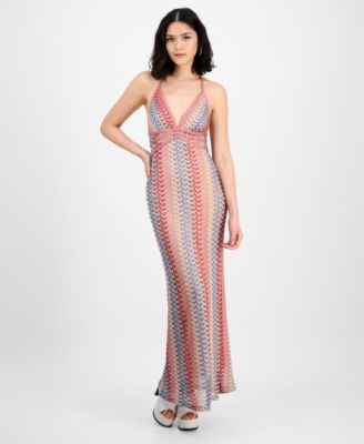 GUESS - Women's Sleeveless Crochet Halter Dress