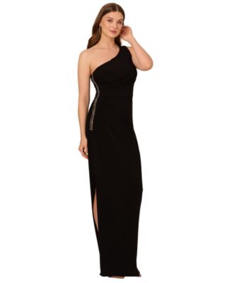 Adrianna Papell - Women's One-Shoulder Embellished Gown