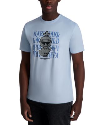KARL LAGERFELD PARIS - Men's Gothic Logo Armor Graphic T-Shirt
