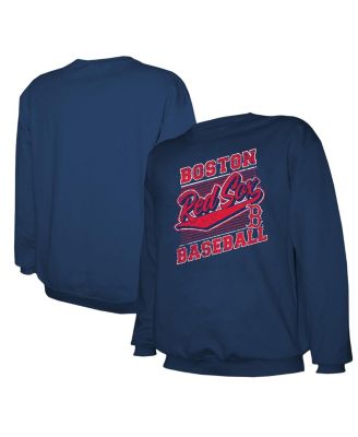 Stitches - Men's Navy Boston Red Sox Lightweight Crew Sweatshirt