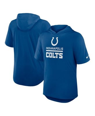 Nike - Men's Royal Indianapolis Colts Lockup Tri-Blend Hoodie T-Shirt