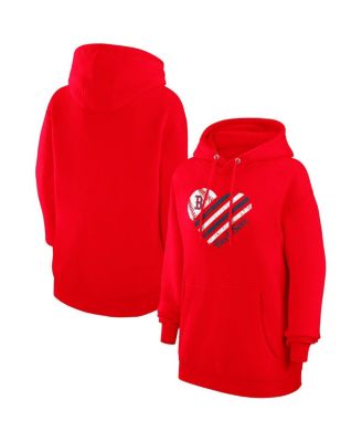 G-III 4Her by Carl Banks - Women's&nbsp;Red Boston Red Sox Heart Fleece Pullover Hoodie