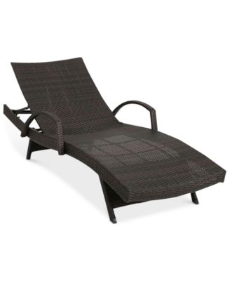 Noble House - Aldin Adjustable Lounge with Arms, Quick Ship