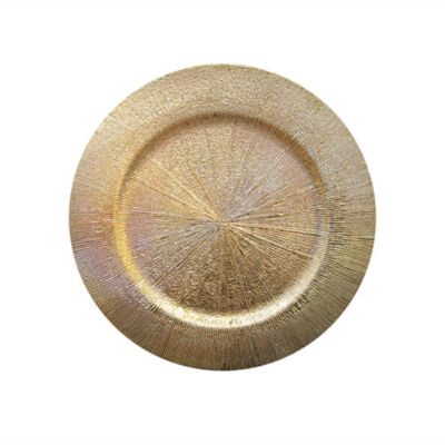 Jay Imports - VIENNA GOLD SET/4 CHARGER PLATES    13"D