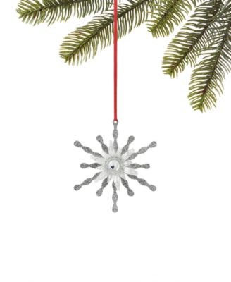 Holiday Lane - Glittered Dimensional Snowflake Ornament
