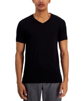 Alfani - Men's Regular-Fit V-Neck Solid T-Shirts, Pack of 4