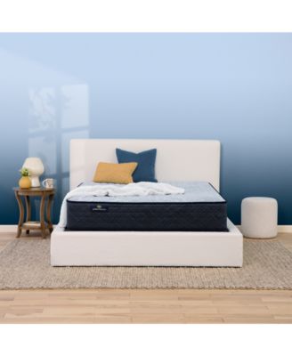 Serta - Perfect Sleeper Blue Lagoon Night 12" Firm Mattress Set, Queen