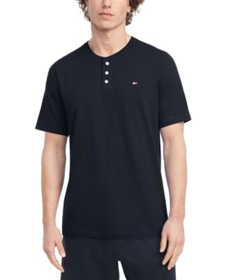 Tommy Hilfiger - Men's Short Sleeve Solid Henley