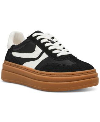 Steve Madden - Women's Dodge Triple Platform Lace-Up Sneakers