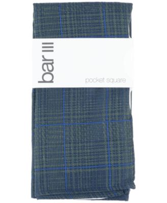 Bar III - Men's Central Grid Pocket Square