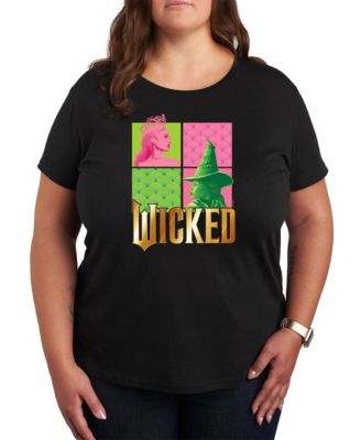 Hybrid Apparel - Plus Size Wicked Elphaba Glinda Graphic T-Shirt