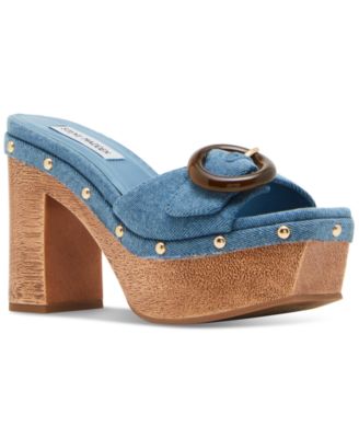 Steve Madden - Women's Dinnah Platform Buckle Dress Sandals