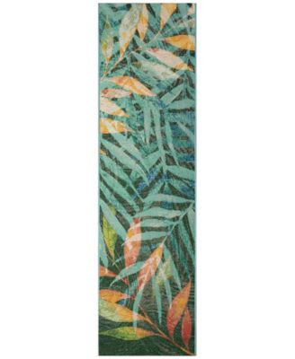Liora Manne' - Marina Leaves 1'11"x7'6" Runner Area Rug