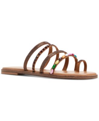 ALDO - Women's Lindya Embellished Toe-Loop Flat Sandals