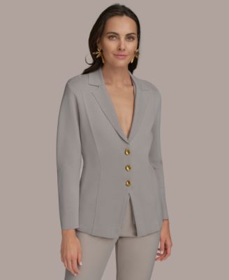 Donna Karan New York - Women's Button-Front Sweater Jacket