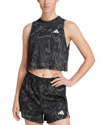 adidas - Women's Printed Climacool Cropped Tank Top