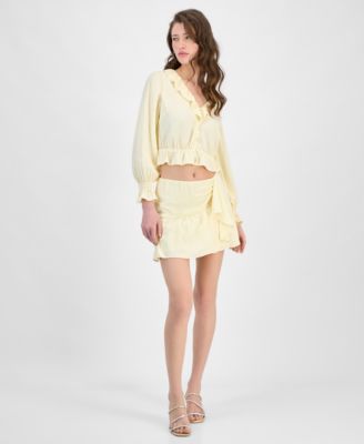 GUESS - Women's Shaelo Gauze Mini Skirt