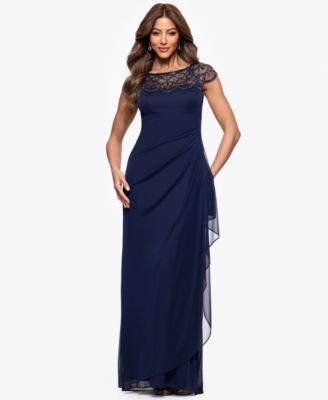 XSCAPE - Women's Boat-Neck Long Sheath Dress