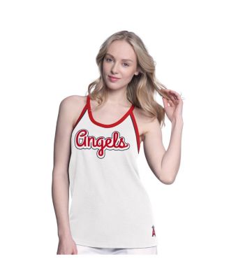 G-III 4Her by Carl Banks - Women's&nbsp; White Los Angeles Angels Curveball Tank Top