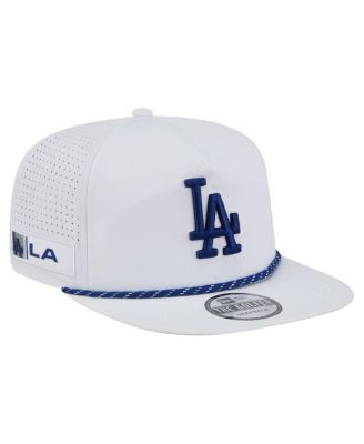 New Era - Men's White Los Angeles Dodgers Perforated Golfer Snapback Hat