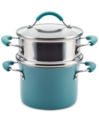 Rachael Ray - Nonstick 3-Qt. Saucepot and Steamer Set