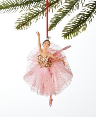 Holiday Lane - Ballet Ballerina with Pink Tutu Ornament