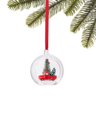 Holiday Lane - Christmas Cheer Dome with Car and Tree Ornament