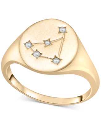 Wrapped - Diamond Capricorn Constellation Ring (1/20 ct. t.w.) in 10k Gold