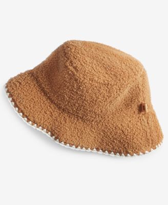 UGG® - Fluff & Satin Reversible Scalloped Edge Bucket Hat