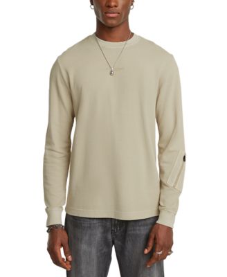 G-Star Raw - Men's Relaxed Fit Overdyed Long Sleeve Crewneck T-Shirt