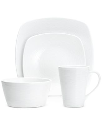 Noritake - Navy-On-Navy Swirl Collection 4-Pc. Square Place Setting