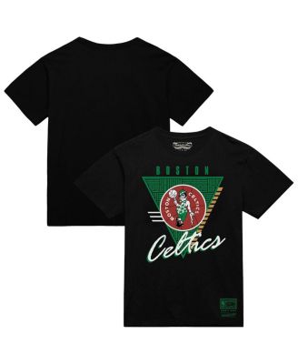 Mitchell & Ness - Men's Black Boston Celtics Worldwide Collection Tri-Logo T-Shirt